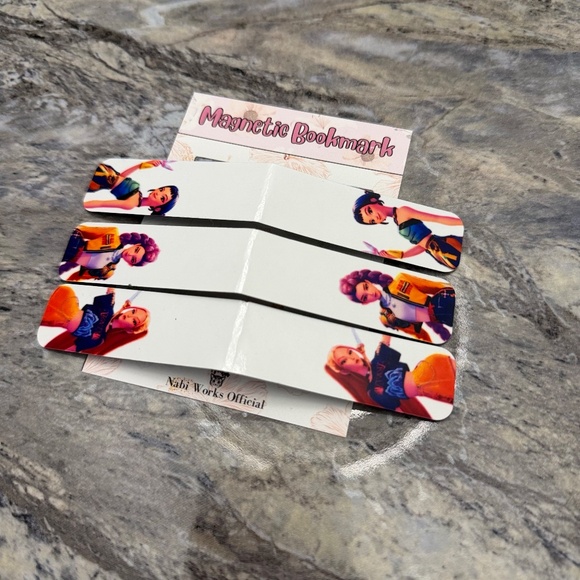 Pack of 3 Magnetic Bookmarks Wedding Souvenir Birthday Giveaways Sublimation Mag - Picture 2 of 2